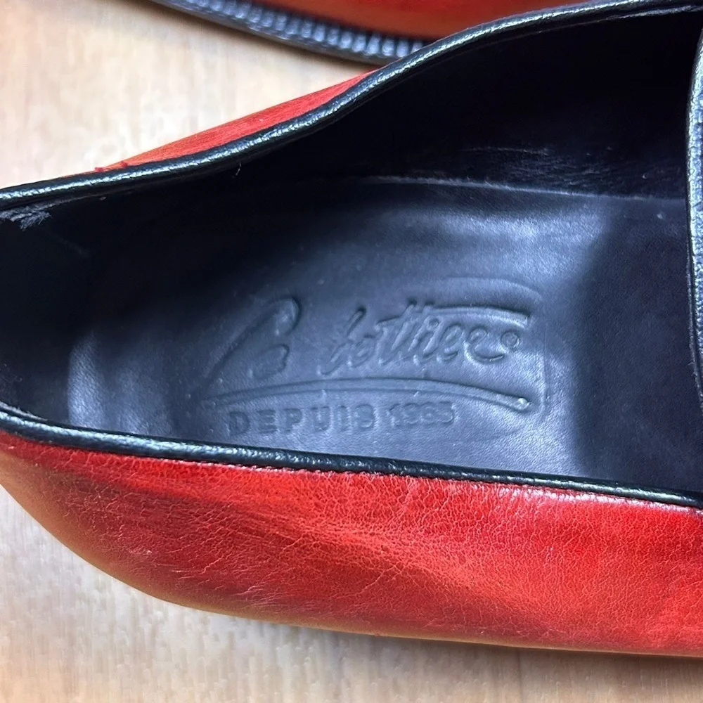 Vero Cuoio‎ Made in Italy Men’s Burgundy Leather Tassel Loafers Size 40